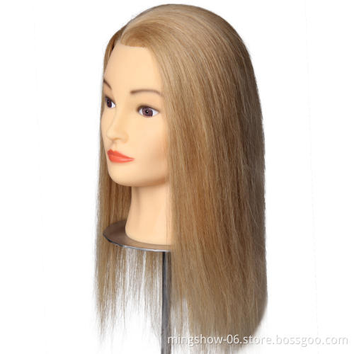 Beautiful dummy mannequin head for beauty salon